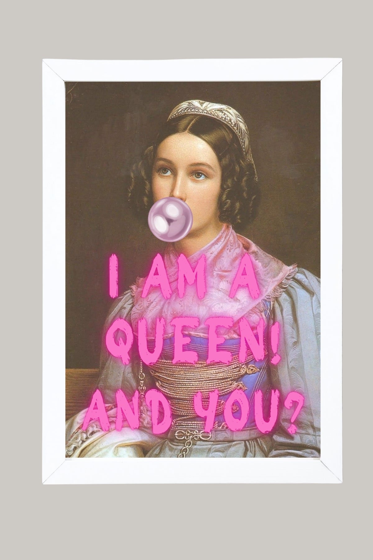 I Am Quinn Wall Art Print — Bold Anti-Hero Quote Poster