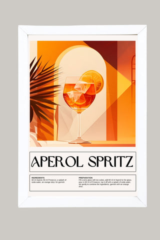 Aperol Spritz Wall Art Print — Italian Summer Cocktail Poster