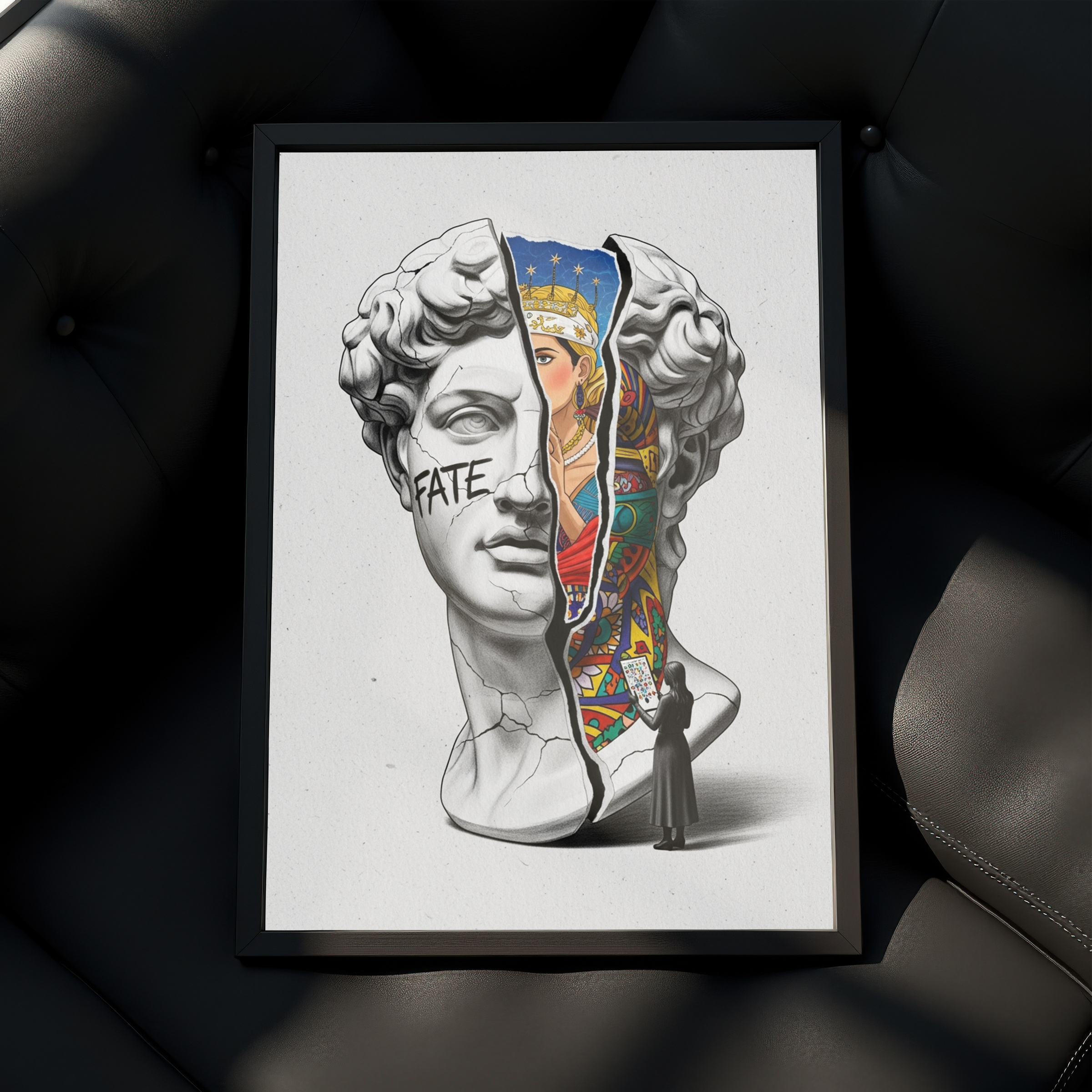 Fate Tarot — Surreal David Bust Wall Art Print