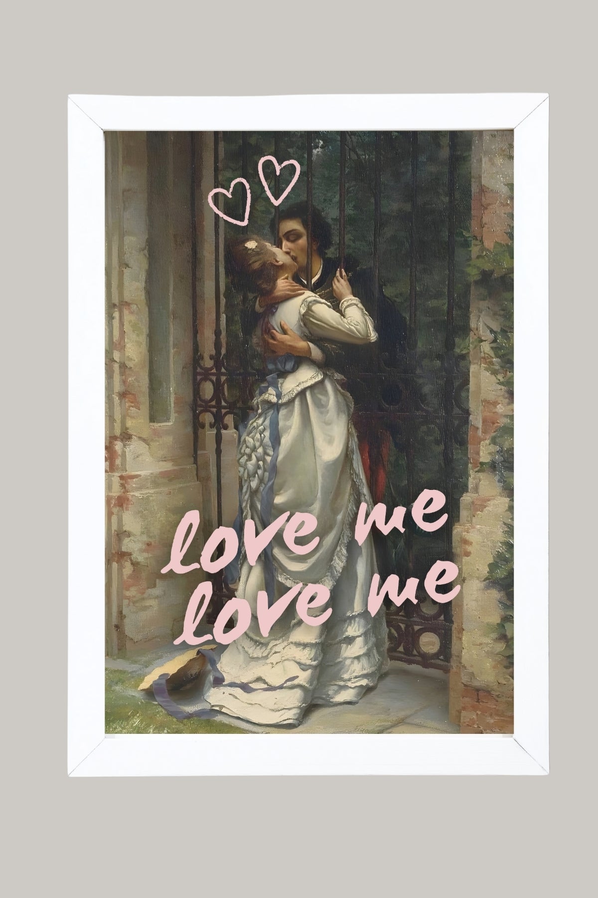 Love Me Wall Art Print — Bold Romantic Quote Poster