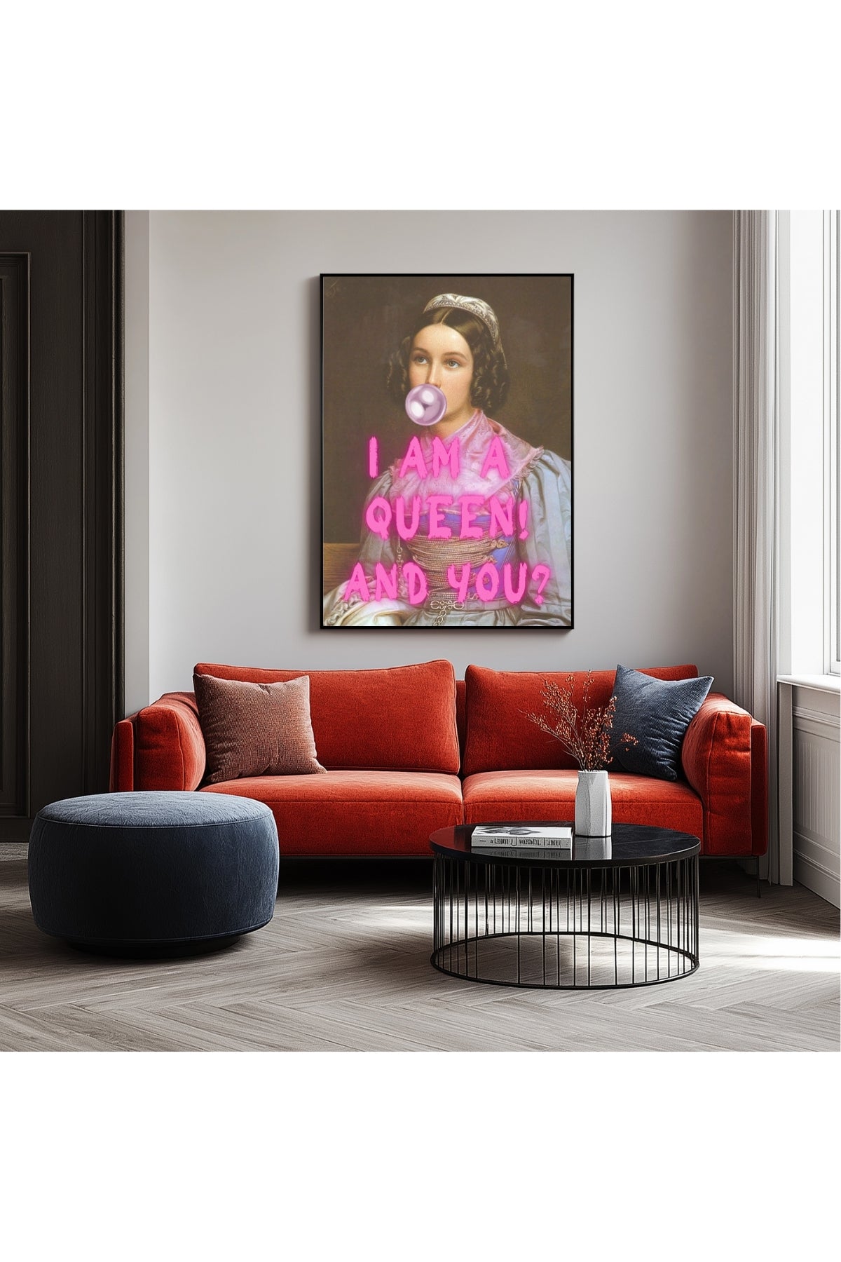 I Am Quinn Wall Art Print — Bold Anti-Hero Quote Poster
