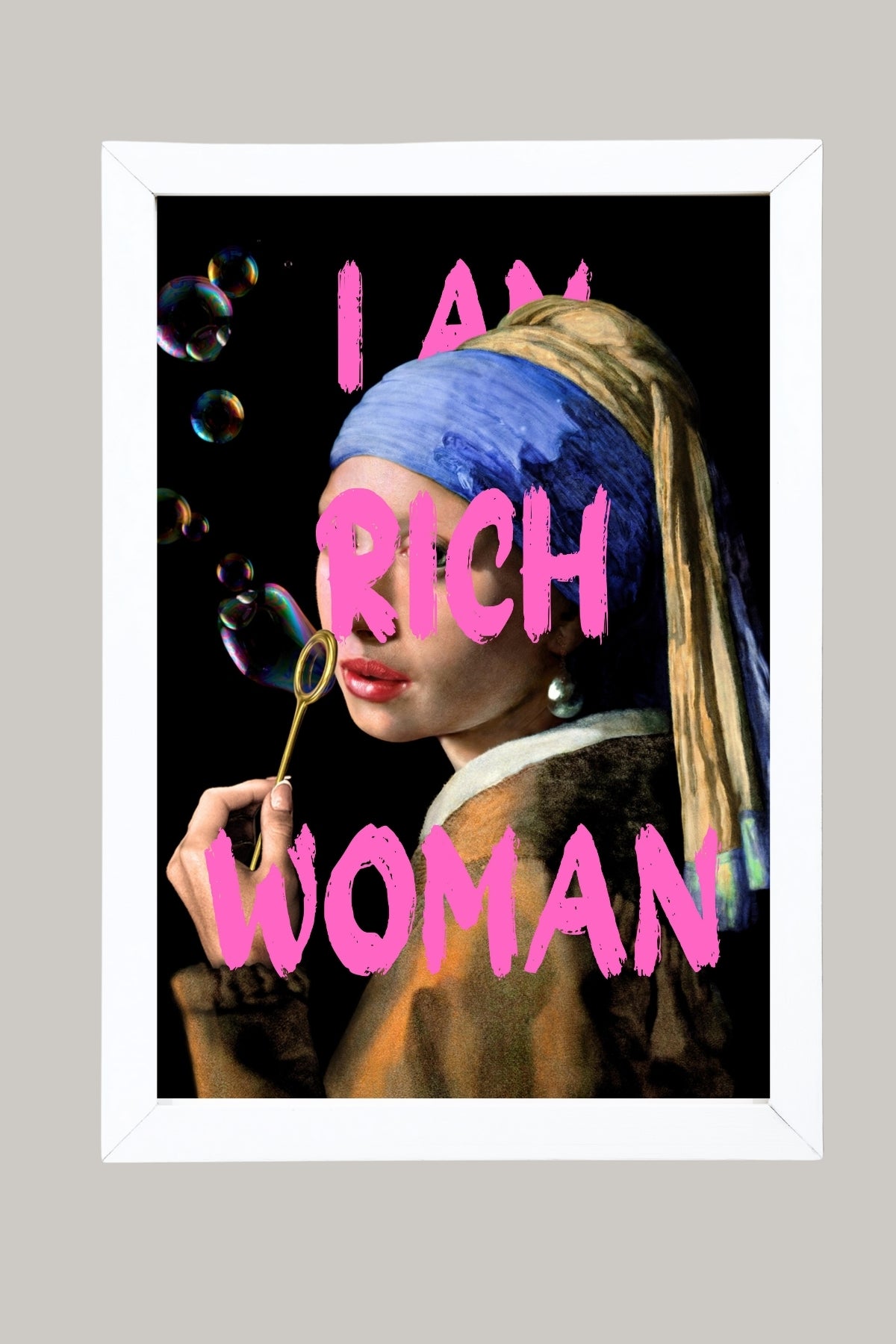 She is Rich Wall Art Print — Abundance Empowerment Quote Poster