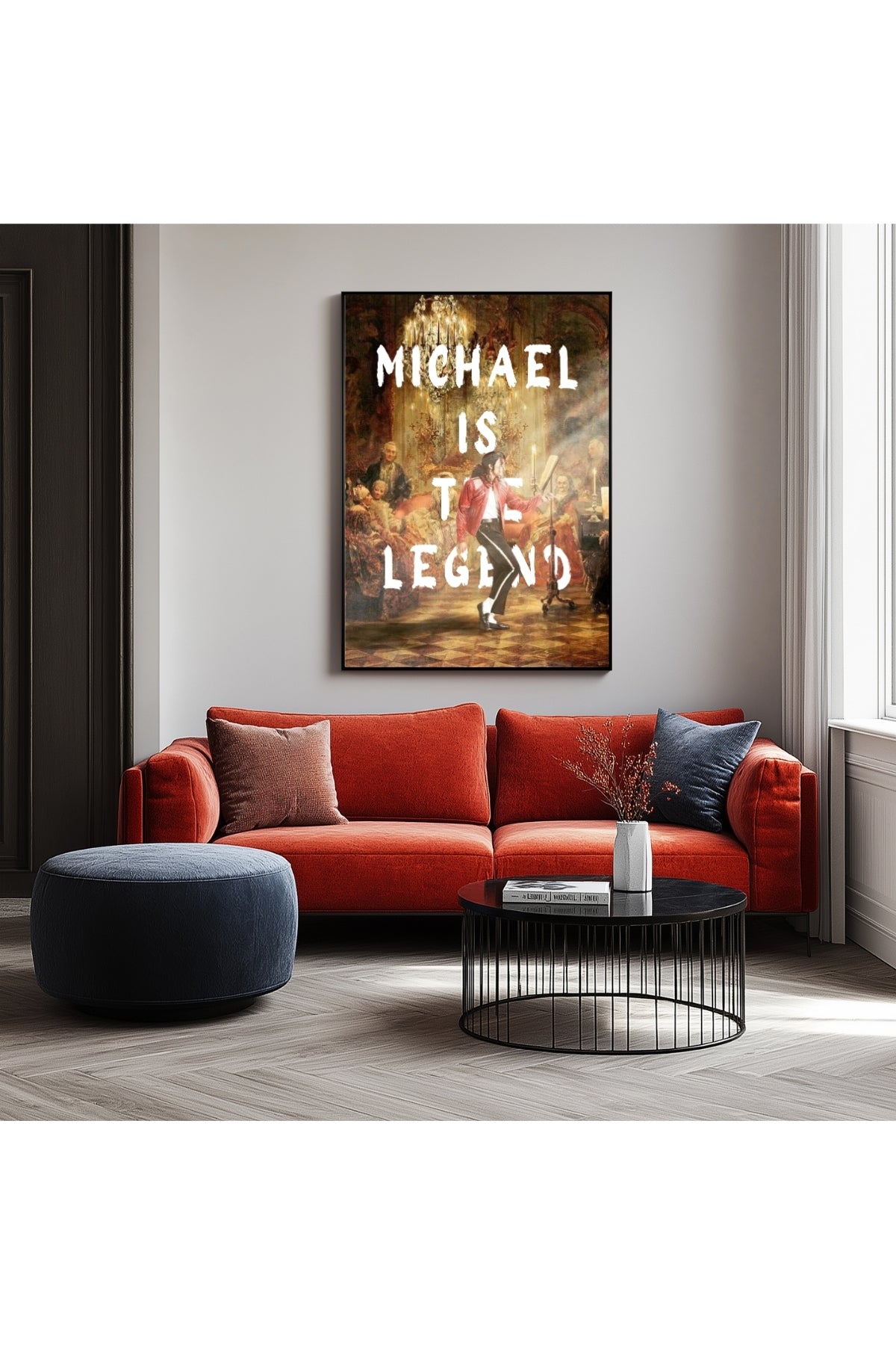 Michael Is The Legend Wall Art Print — Basketball Tribute Poster
