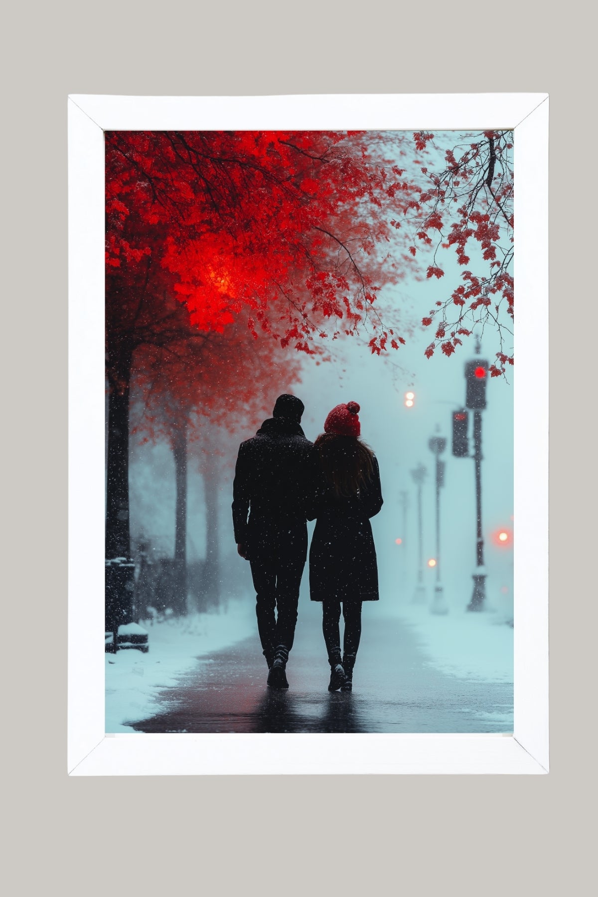 Timeless Steps Wall Art Print — Romantic Couple Dance Poster