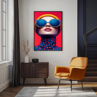 Color Burst Wall Art Print — Vibrant Pop Portrait Poster