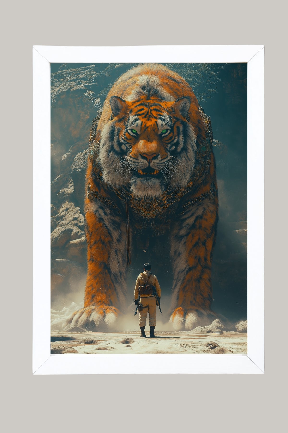 Encounter Wall Art Print — Mysterious Figurative Poster