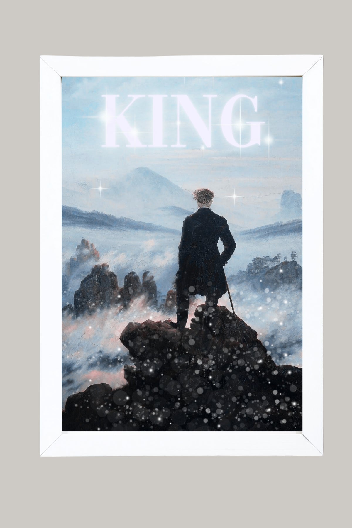 The King Wall Art Print — Bold Royal Quote Poster