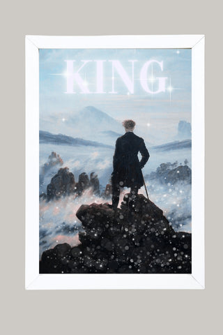 The King Wall Art Print — Bold Royal Quote Poster