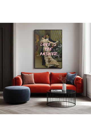 Love is the Answer Wall Art Print — Inspiring Love Quote Poster