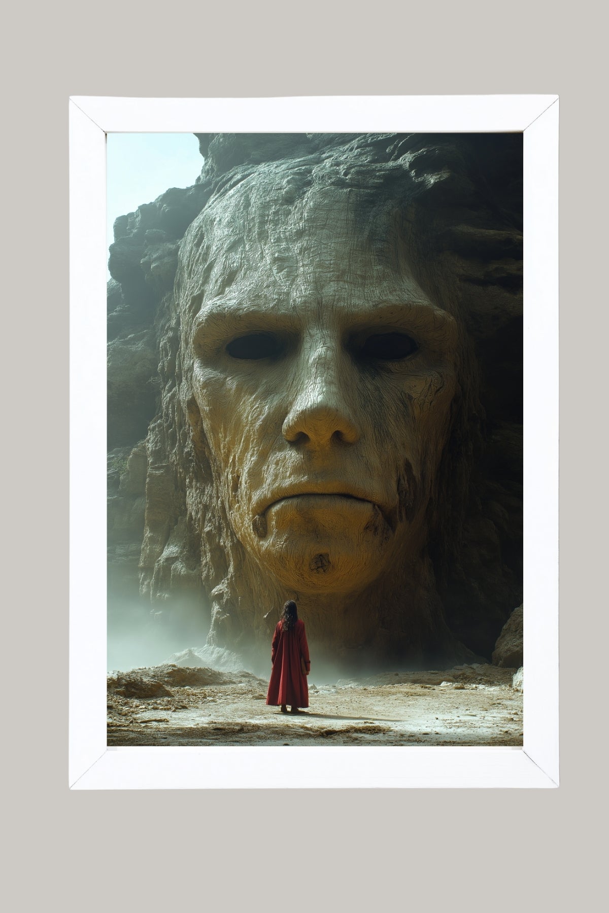 Face of Eternity Wall Art Print — Timeless Portrait Poster