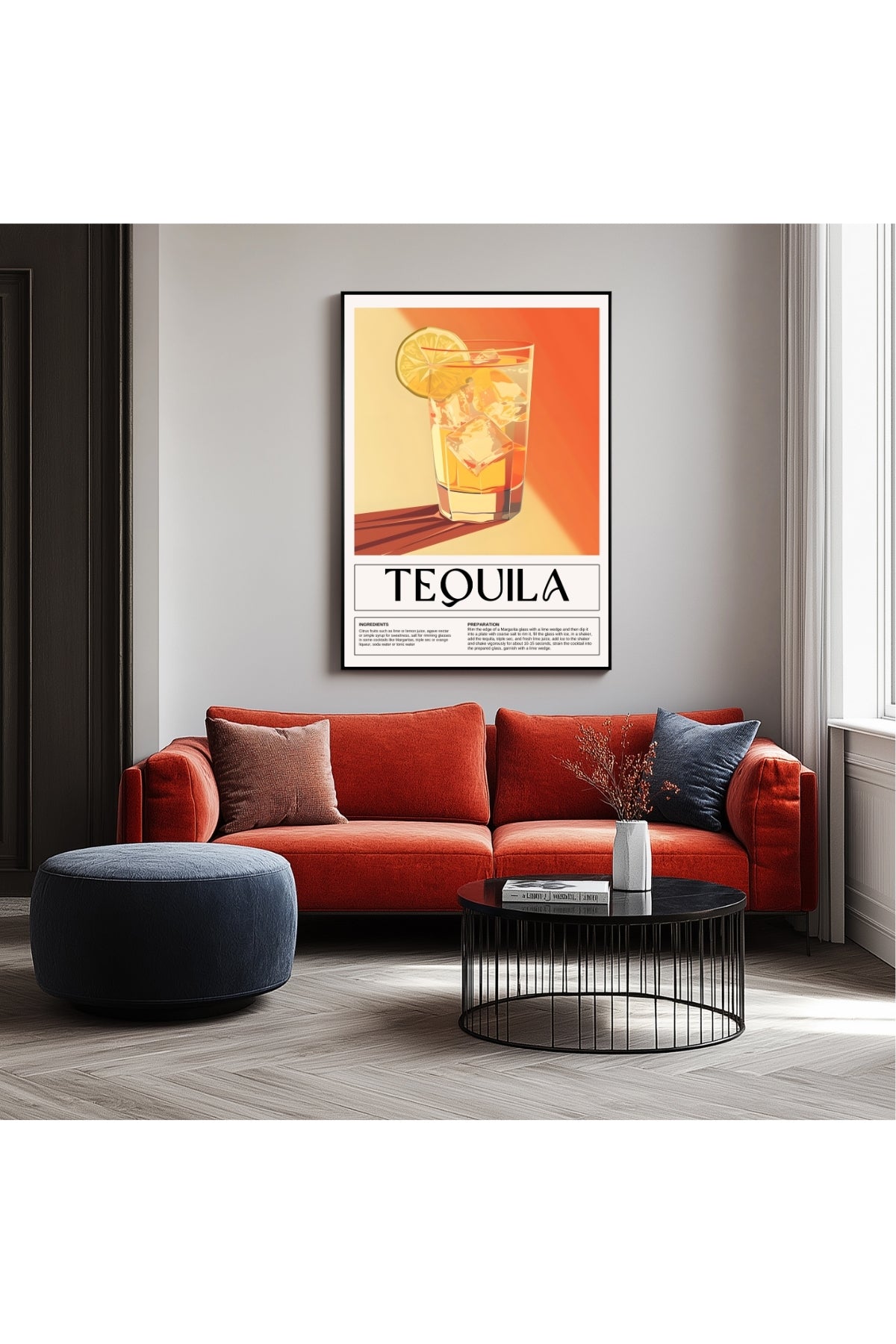 Tequila Wall Art Print — Bold Mexican Spirit Poster
