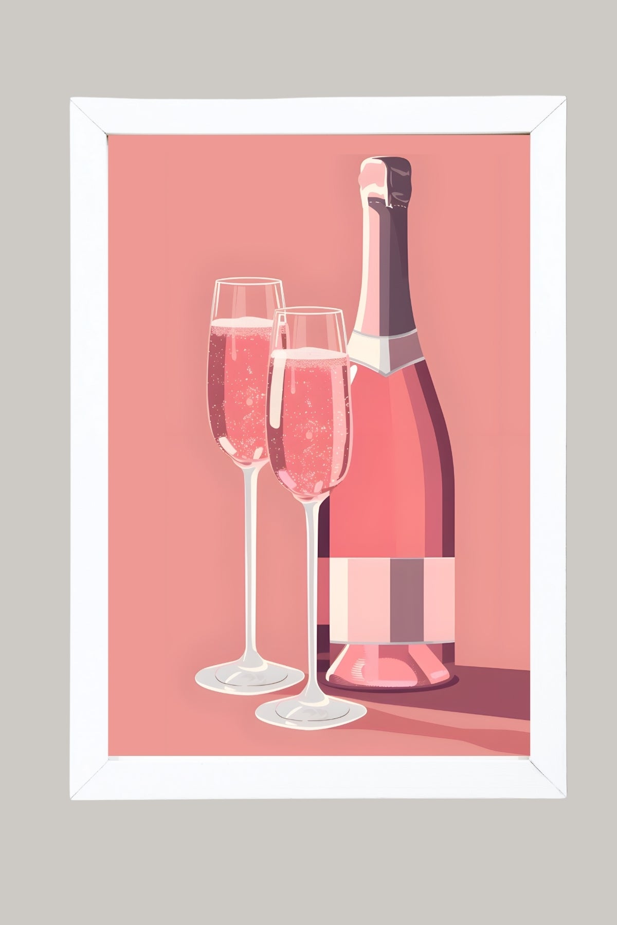 Rosé Rendezvous Wall Art Print — French Pink Wine Poster