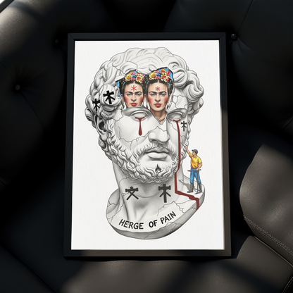 Heritage of Pain: Frida Tablo Boyutlarında ve Yüksek Kaliteli Poster