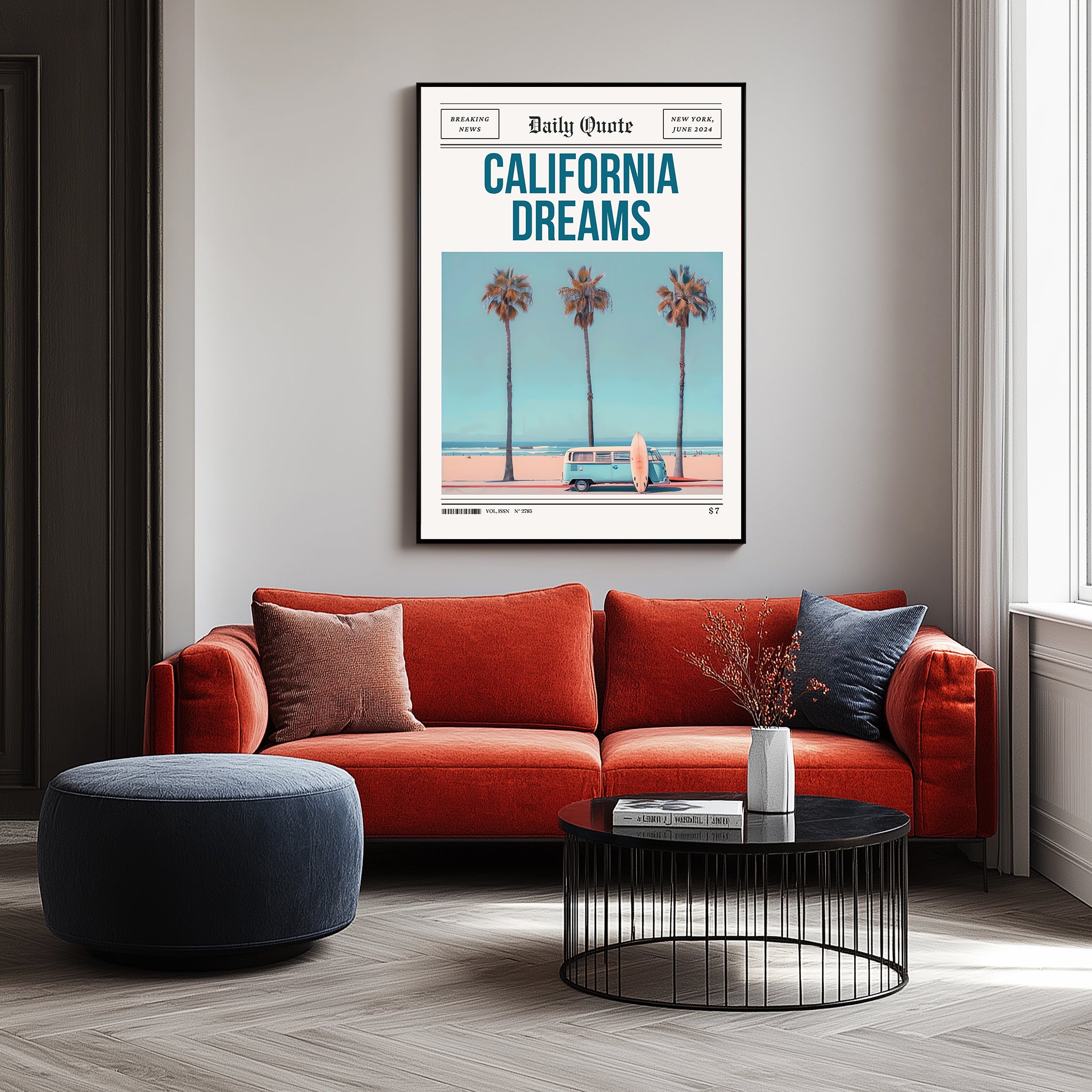 California Dreams Wall Art Print — Pacific Coast Sunset Poster