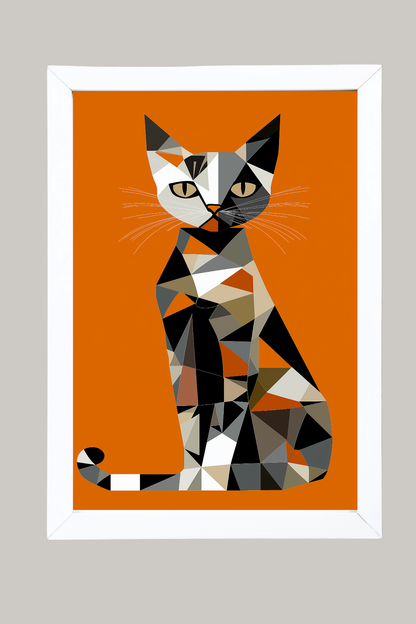 Shapes of a Cat Tablo Boyutlarında ve Yüksek Kaliteli Poster