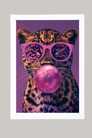 Bubble Chic Wall Art Print — Modern Bubble Lettering Poster