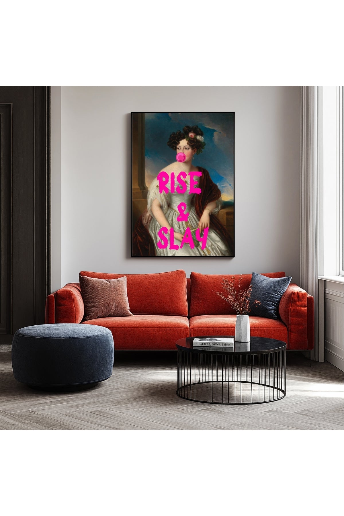 Rise & Slay Wall Art Print — Morning Motivation Quote Poster