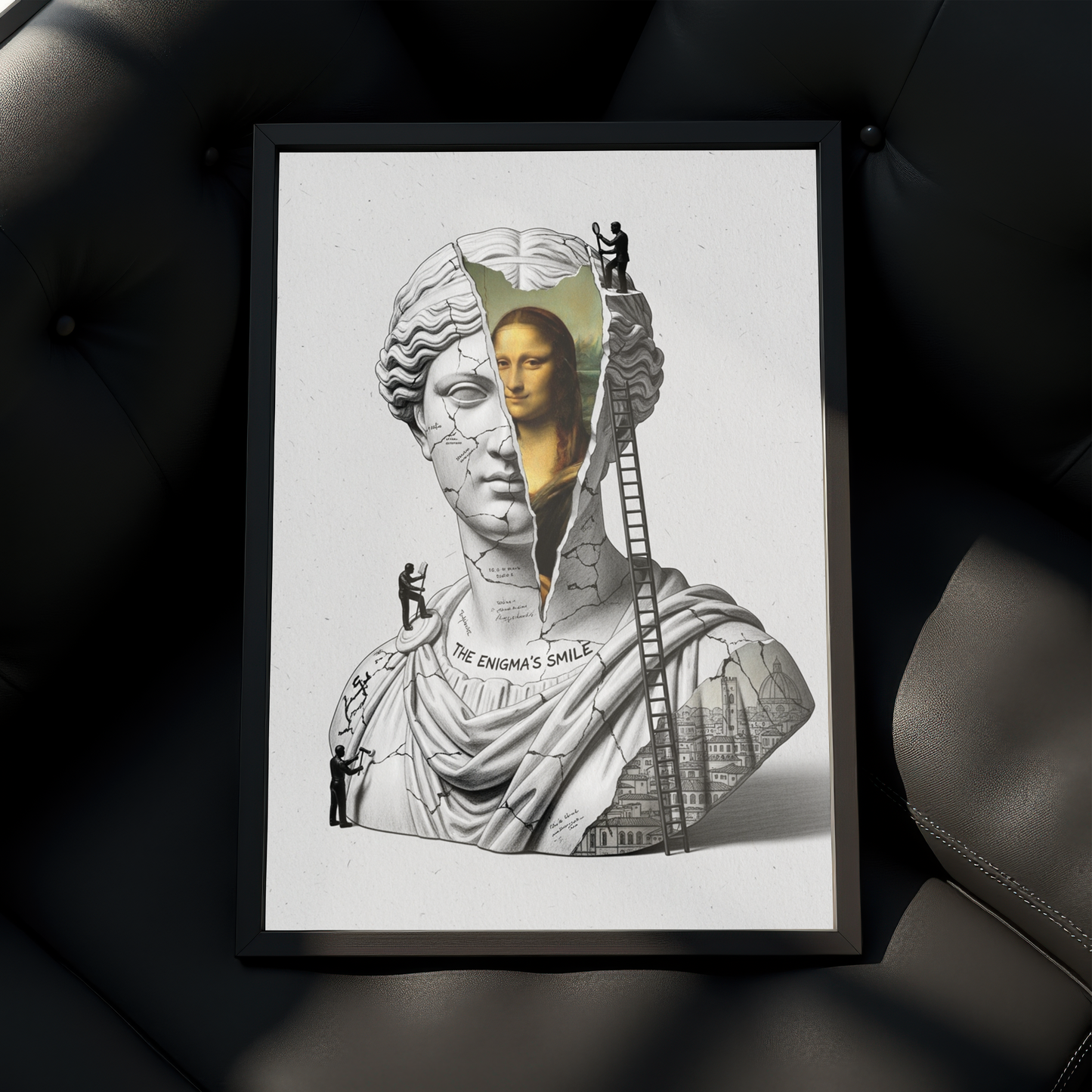 The Enigma's Smile: Mona Lisa Tablo Boyutlarında ve Yüksek Kaliteli Poster