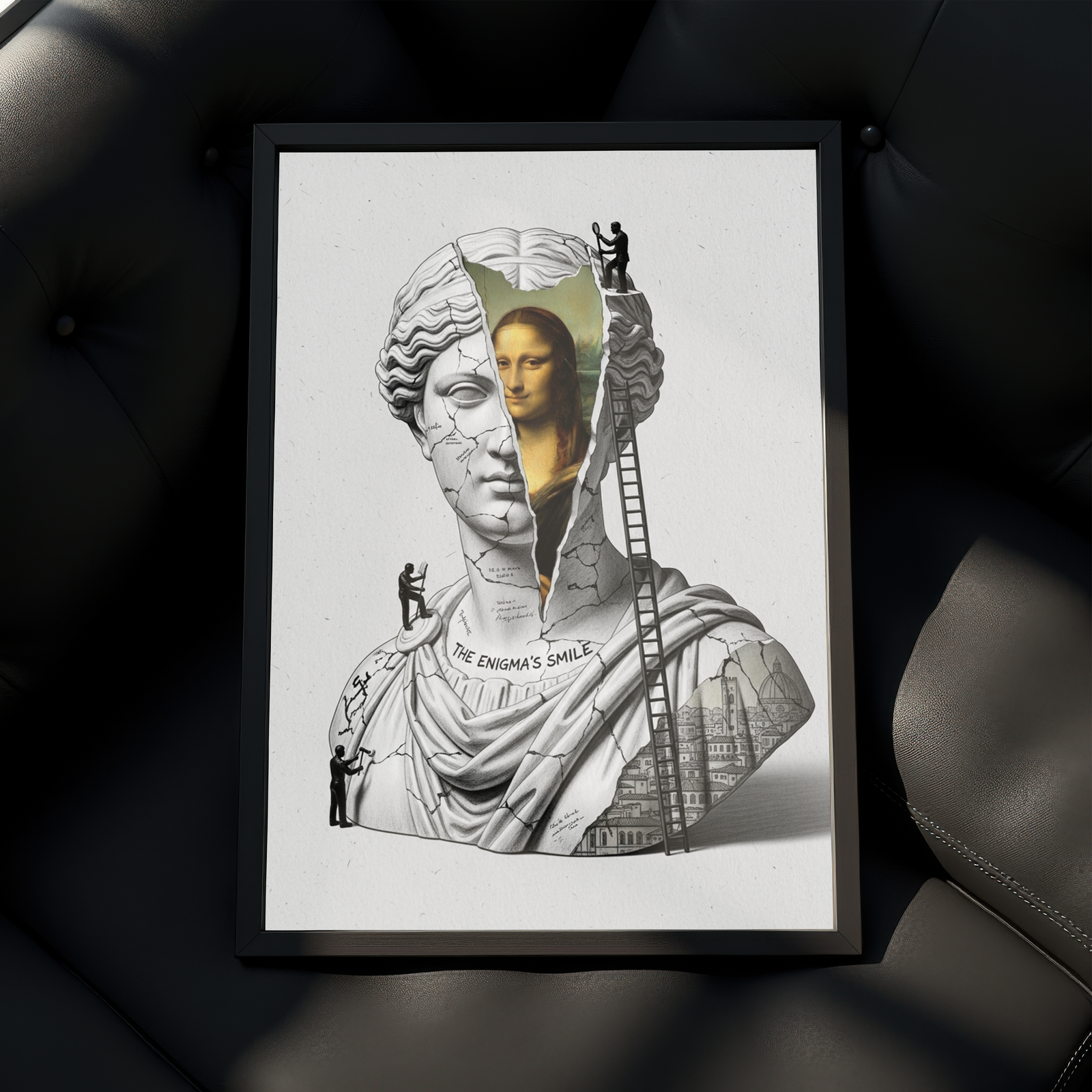 The Enigma's Smile — Mona Lisa Wall Art Print