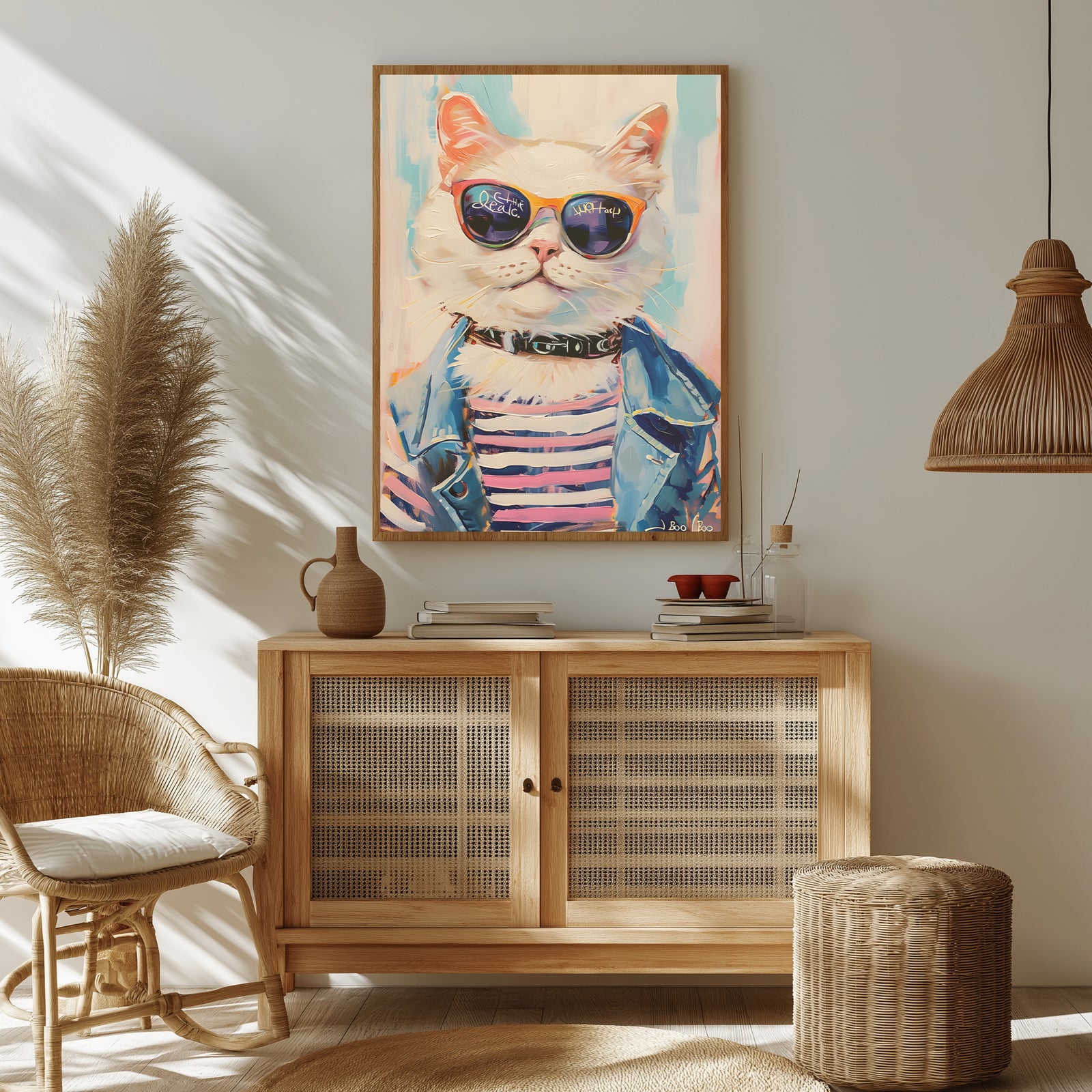 Pawsitively Purrfect Wall Art Print — Cute Cat Lover Quote Poster