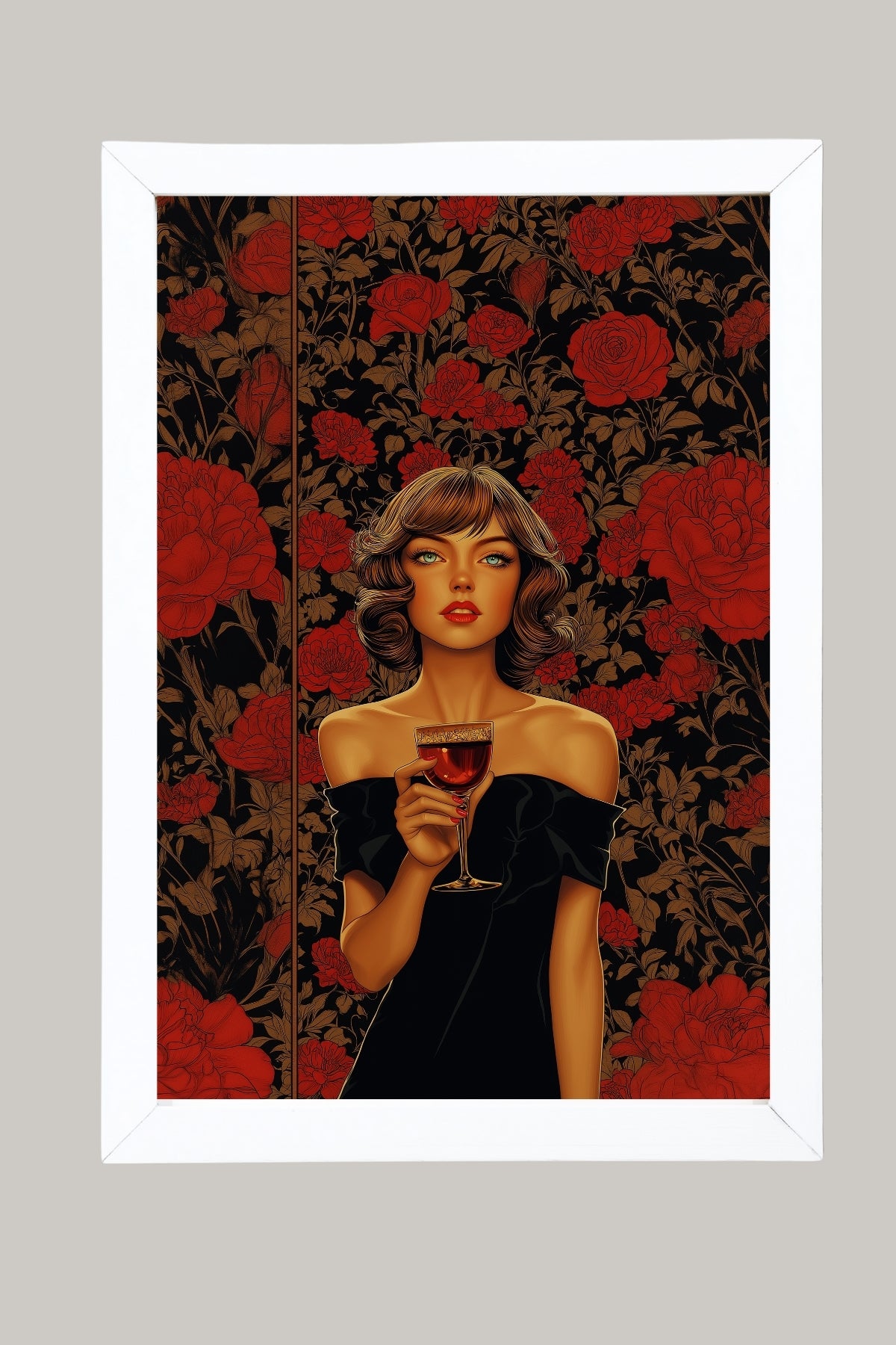 Cocktail Party Wall Art Print — Mid-Century Hosting Poster