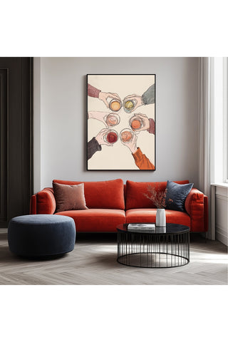 Salude Wall Art Print — Spanish Cheers Toast Quote Poster