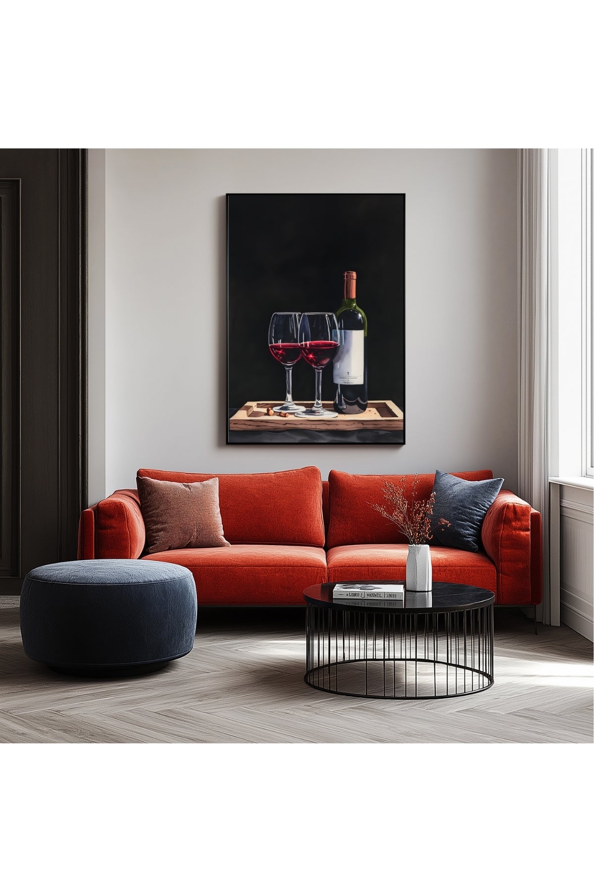 Evening Elegance Wall Art Print — Sophisticated Cocktail Hour Poster