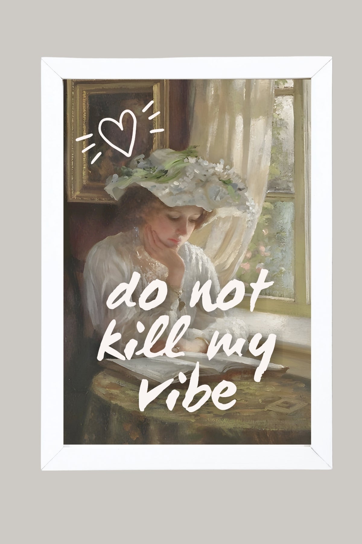 Do Not Kill My Vibe Wall Art Print — Bold Empowerment Quote Poster