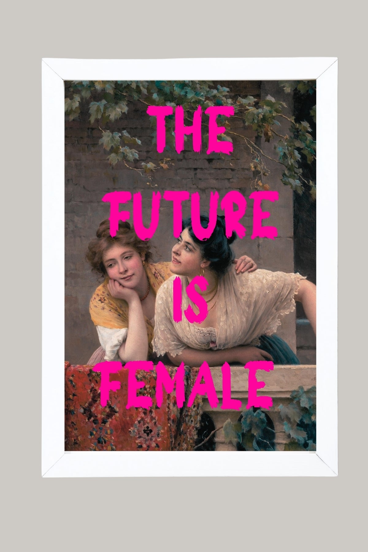 The Future is Female Wall Art Print — Bold Feminist Quote Poster
