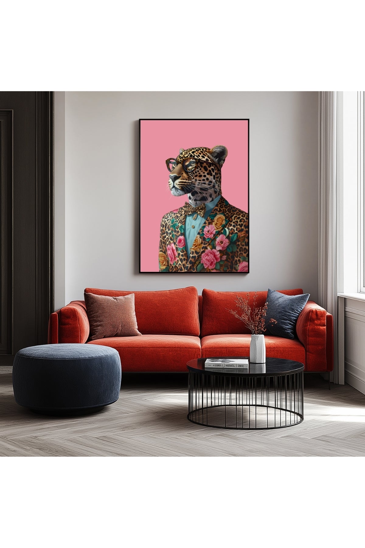 The Sophisticated Wild Wall Art Print — Refined Animal Portrait Poster