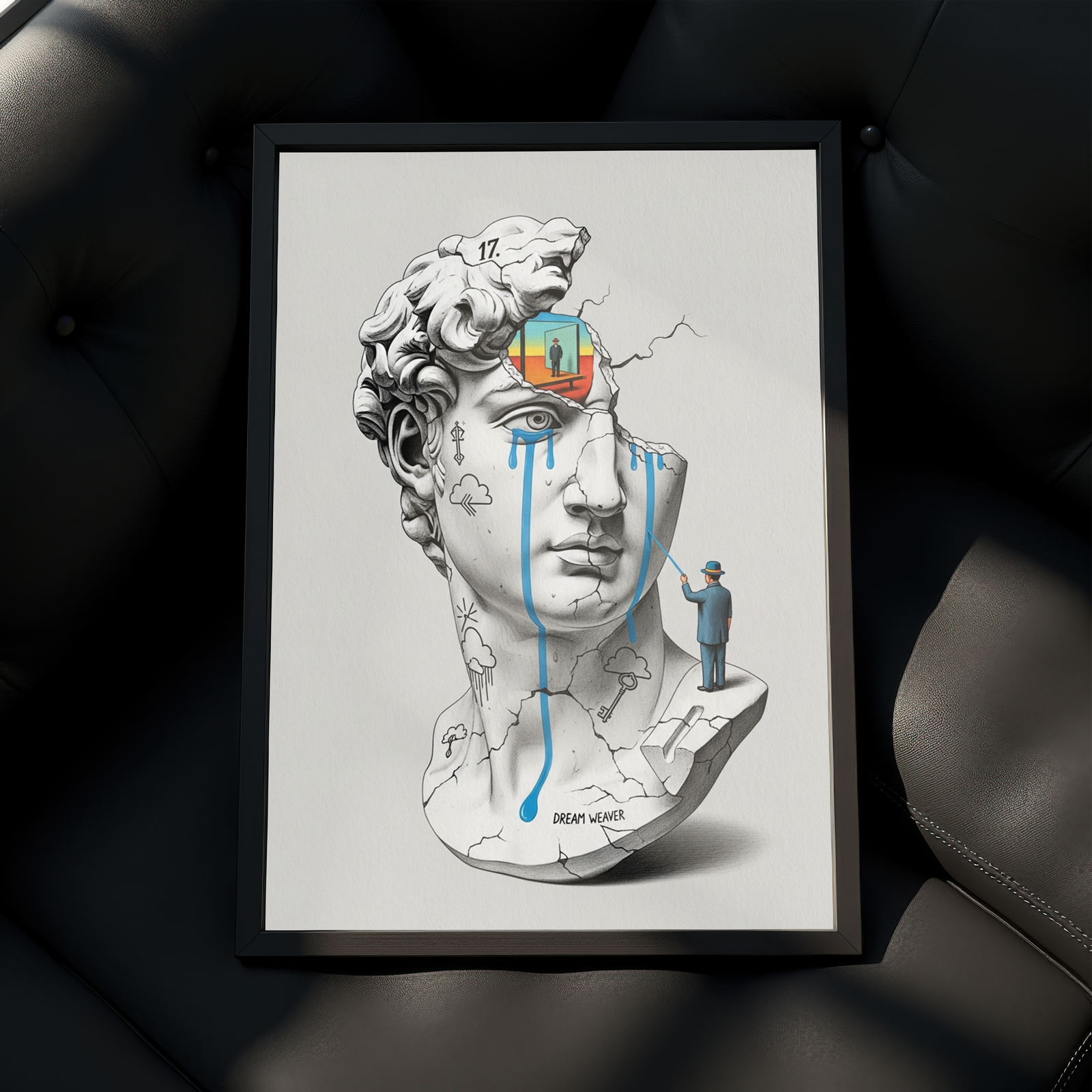Dream Weaver V.2 — Surreal David Bust Wall Art Print