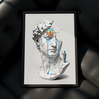Dream Weaver V.2 — Surreal David Bust Wall Art Print