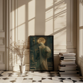 Symbol of Hope Wall Art Print — Mystical Guardian Figure Poster
