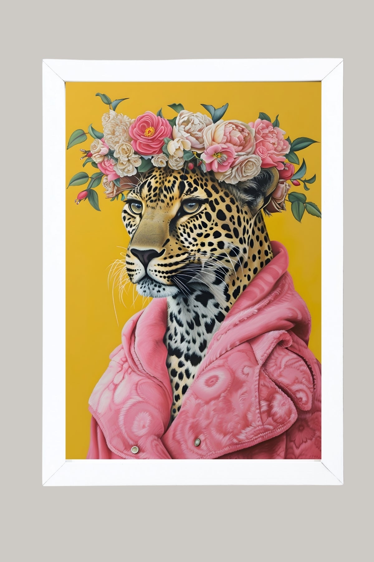 Floral Majesty Wall Art Print — Lush Botanical Bouquet Poster