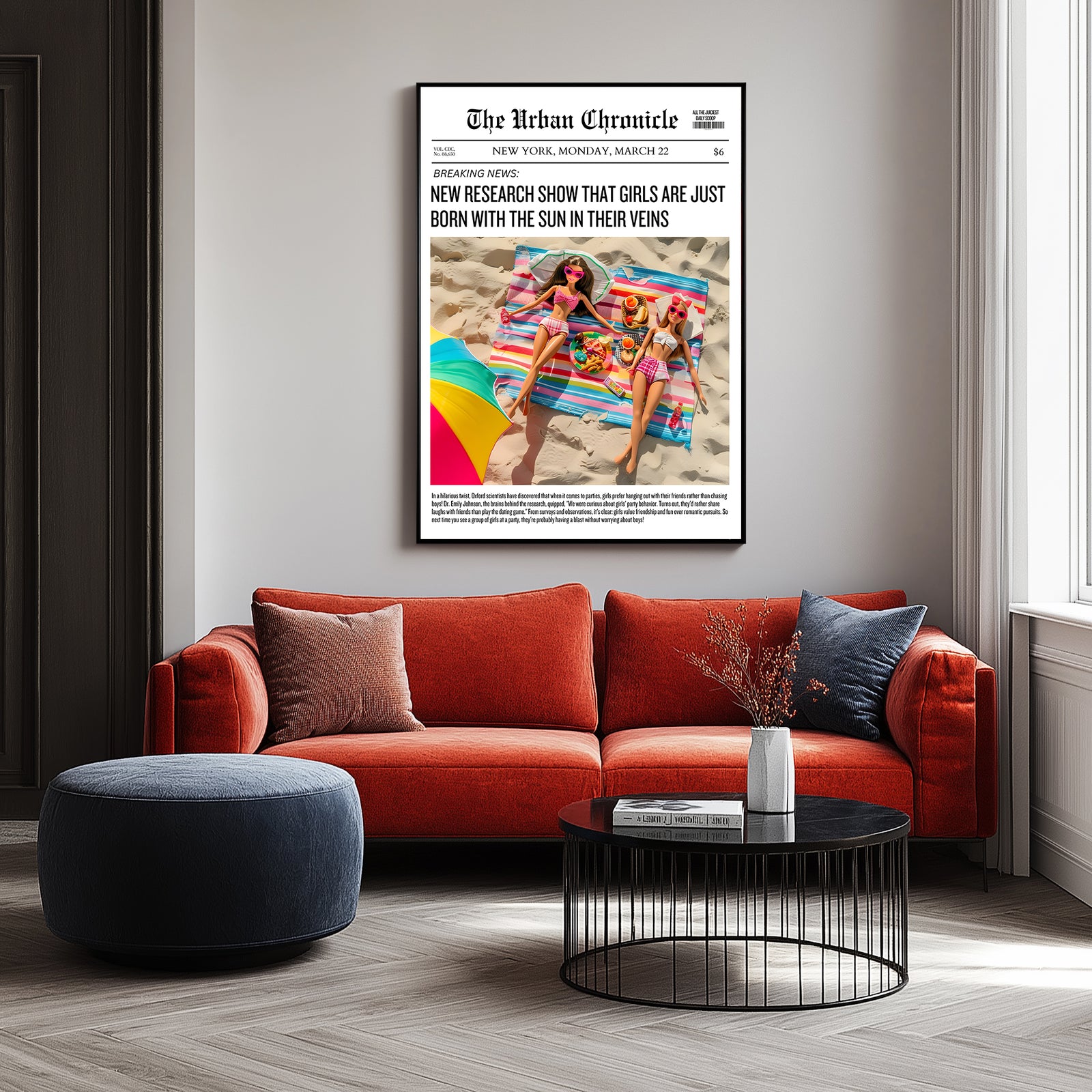 Summer Glow Wall Art Print — Golden Hour Aesthetic Poster