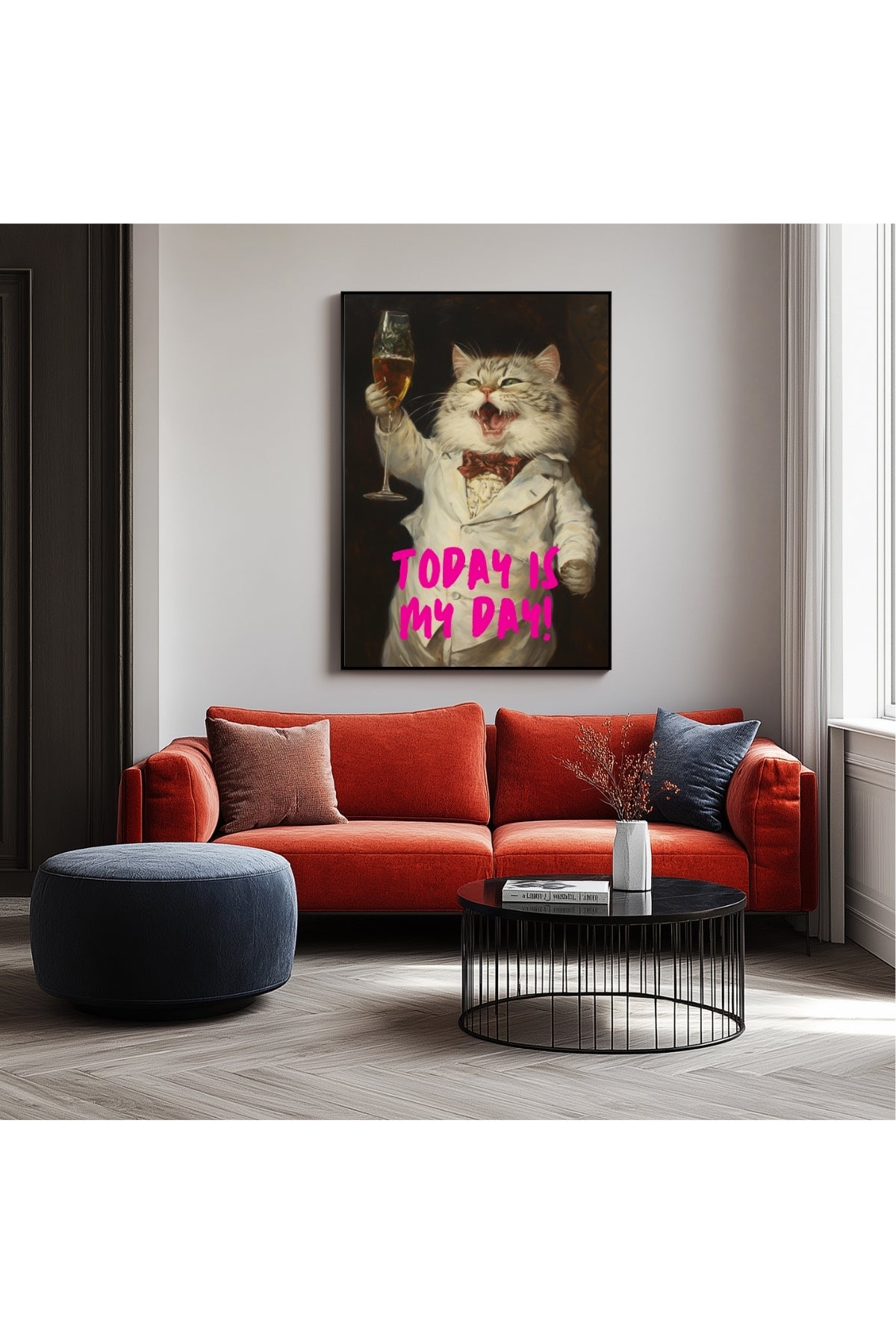 Today is My Day Wall Art Print — Bold Affirmation Quote Poster