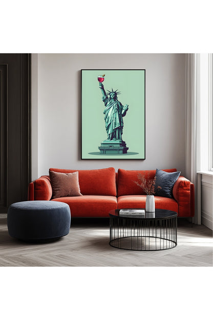 Liberty in Every Pour –  Tablo Boyutlarında ve Yüksek Kaliteli Poster