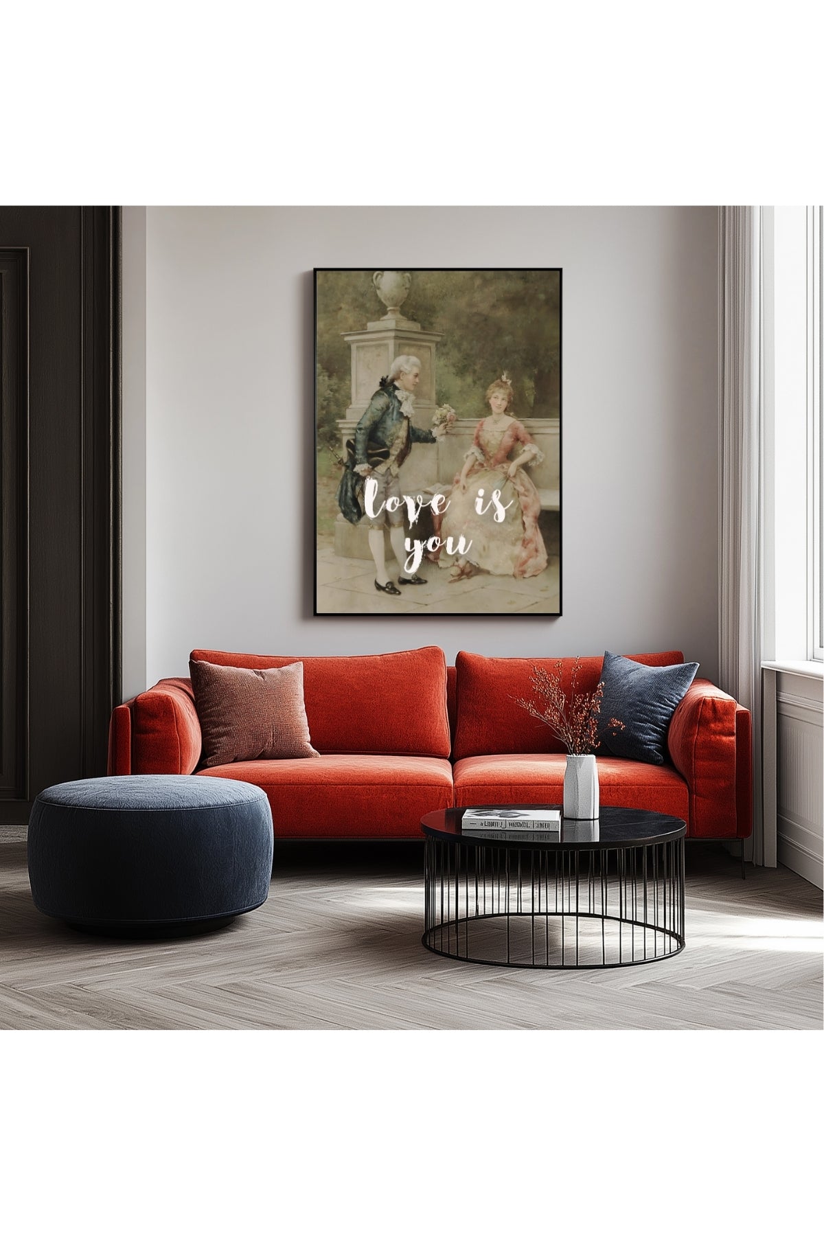 Love is You Wall Art Print — Romantic Love Quote Poster