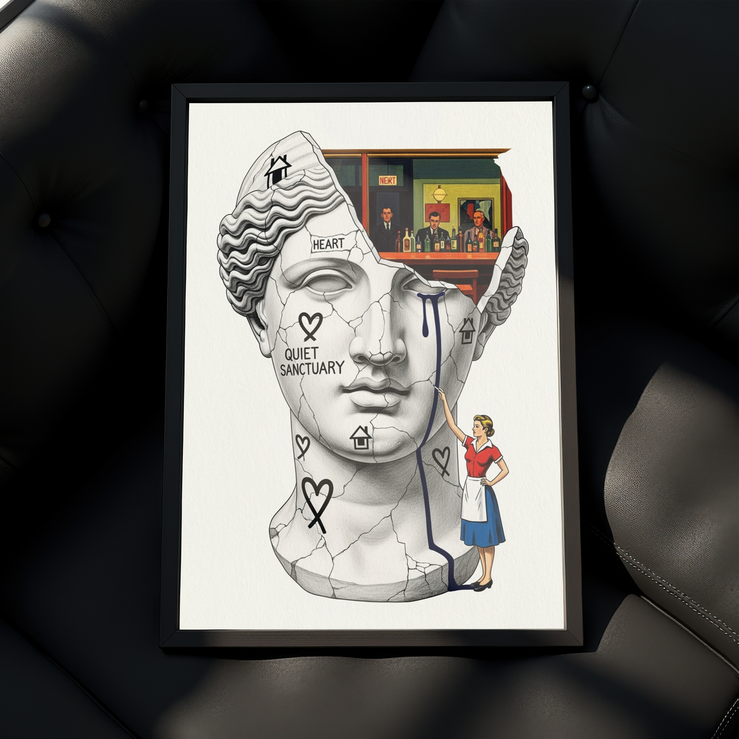 Quiet Sanctuary — Edward Hopper Nighthawks Wall Art Print