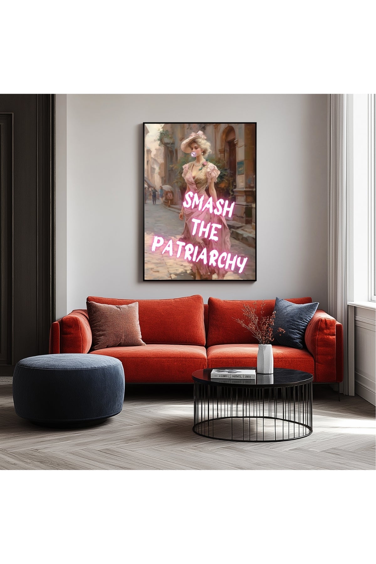Smash The Patriarchy Wall Art Print — Bold Feminist Quote Poster