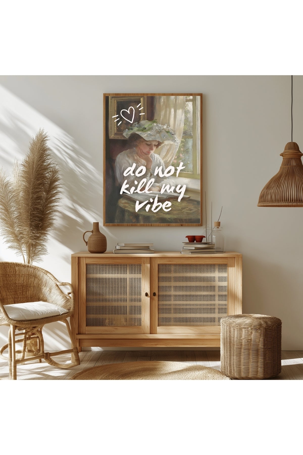 Do Not Kill My Vibe Wall Art Print — Bold Empowerment Quote Poster