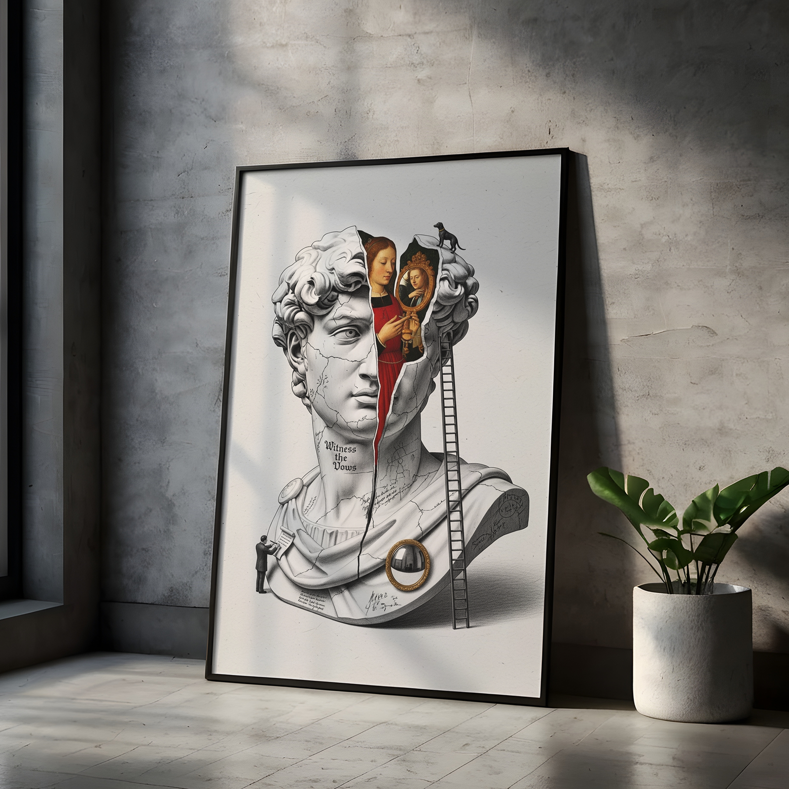 Witness the Vows — Renaissance Wedding Wall Art Print