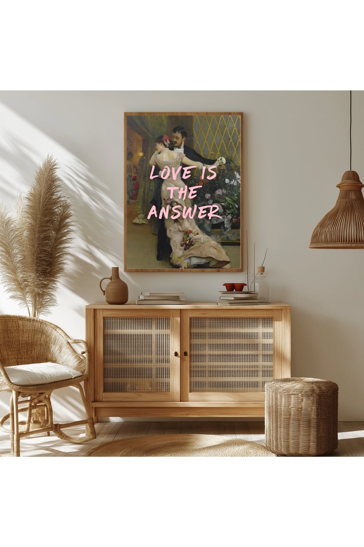 Love is the Answer Wall Art Print — Inspiring Love Quote Poster