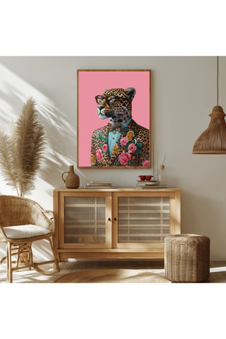 The Sophisticated Wild Wall Art Print — Refined Animal Portrait Poster