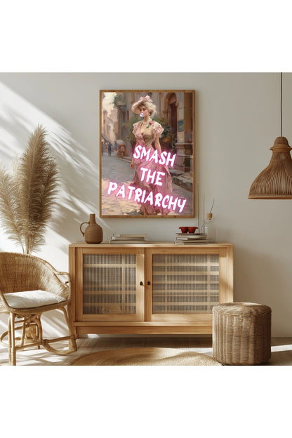 Smash The Patriarchy –  Tablo Boyutlarında ve Yüksek Kaliteli Poster