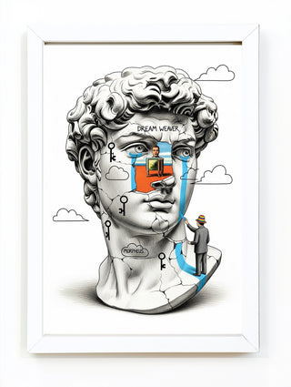 Dream Weaver Morpheus — Surreal David Bust Wall Art Print