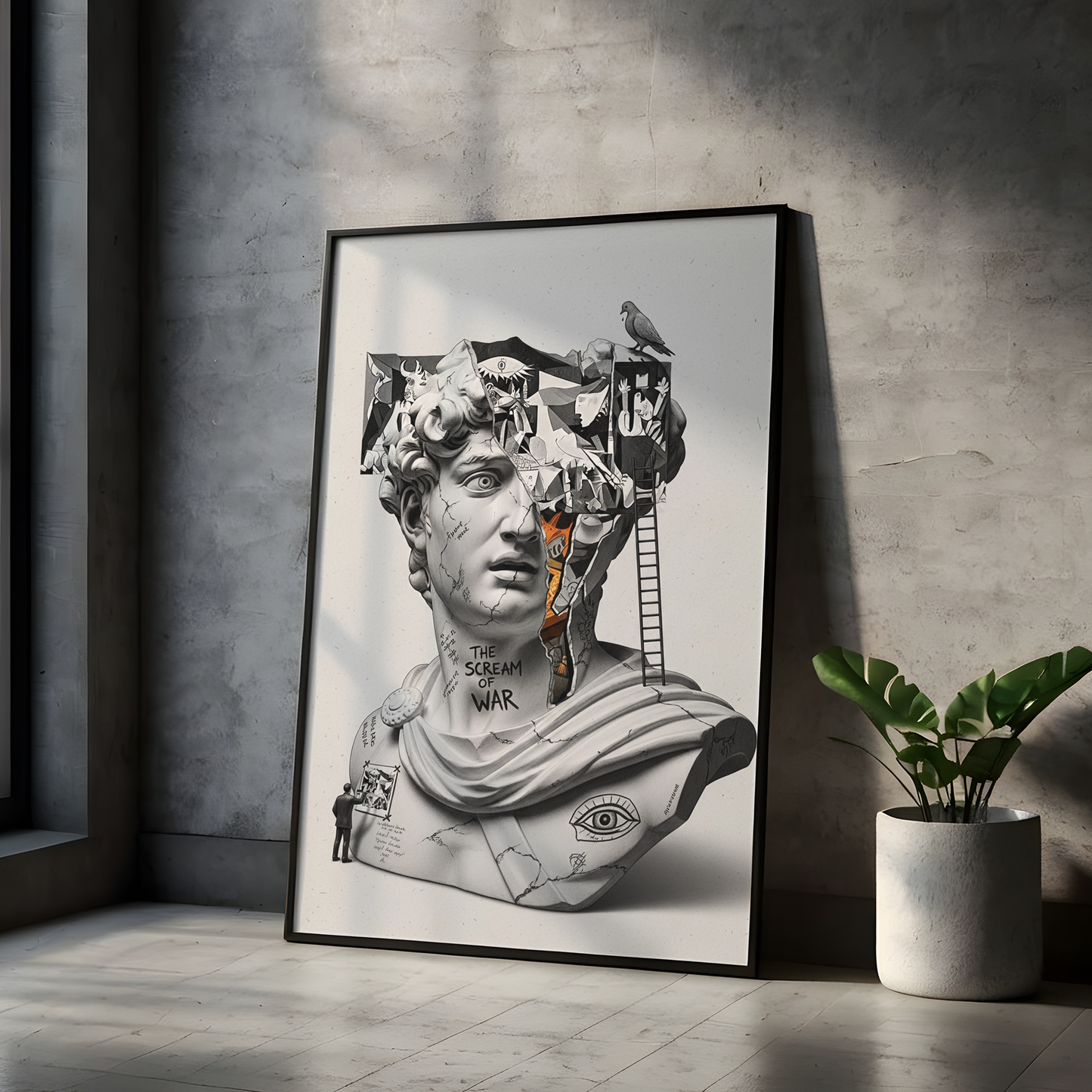 The Scream of War: Guernica Tablo Boyutlarında ve Yüksek Kaliteli Poster