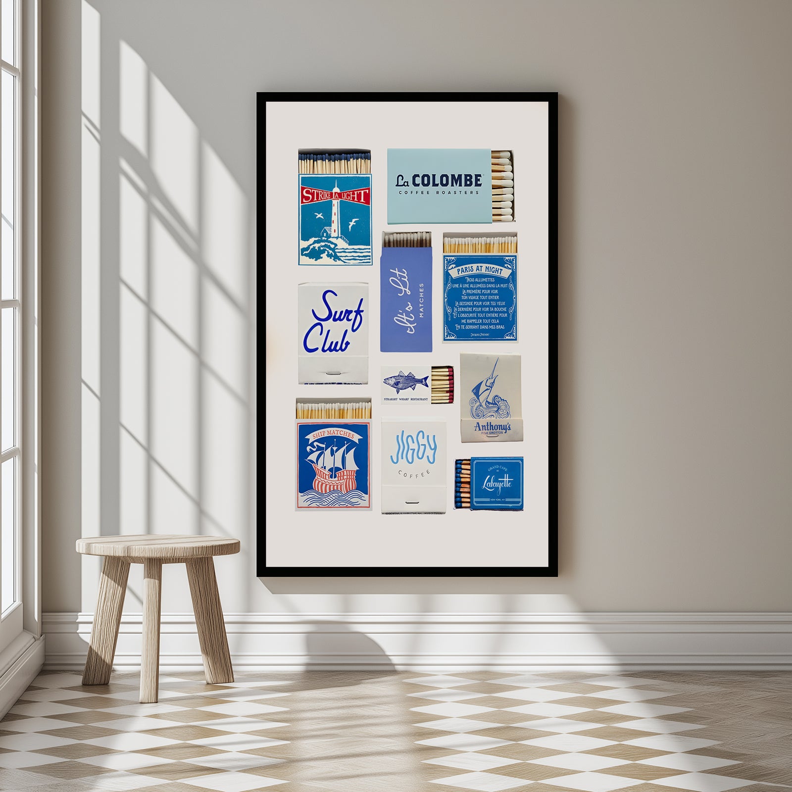 Celestia Wall Art Print — Celestial Moon & Stars Poster