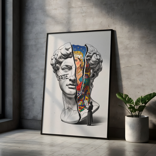 Fate Tarot — Surreal David Bust Wall Art Print