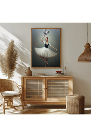 Twirl in Time Wall Art Print — Romantic Vintage Dance Poster